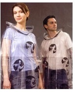 bedruckte regenponchos